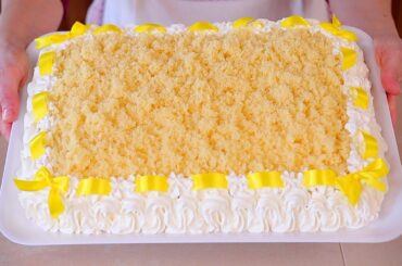 TORTA MIMOSA Ricetta Speciale Dedicata alle Donne - Italian Mimosa Cake Recipe