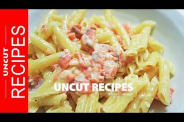 Cheesy Smoked Salmon Pasta Recipe | Uncut Recipes