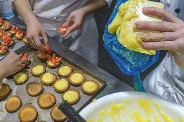 Bakery Machinery and Handmade Pastries. Italy Street Food