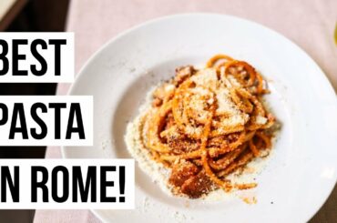 The BEST PASTA in Rome, Italy! Foodie Tour of 3 *AMAZING* Pasta Restaurants!