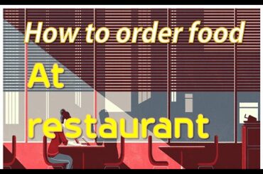 How to order food at the restaurant | English lesson