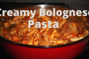 Creamy Bolognese Pasta//Made Easy