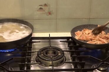 Cook with me, italian recipe , pasta with smoked salmon