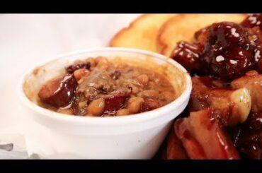 JUNIOR'S PLACE!! Beans, Rib Tips, Italian Beef, and Fried Catfish!!