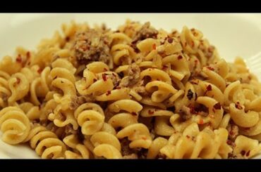 Pasta with Ground Beef Recipe - Easy Turkish Recipes