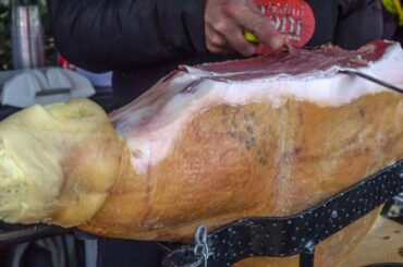 Italian Parma Ham, Hand Cutting and Preparation. London Street Food