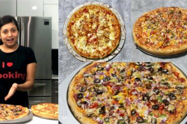 How to make Cheese Stuffed Crust Pizza Pie & Veggie Lovers Pizza Pie Video Recipe | Bhavna's Kitchen