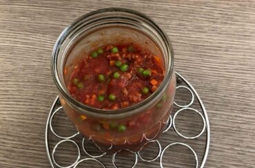 Quick Ragù ( my version of Italian meatsauce), ready in only 13 minutes in cooking in jar