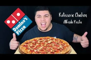 Domino’s Large Pepperoni Pizza Mukbang