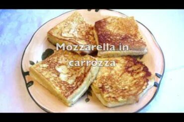 Italian Cuisine: Mozzarella in carrozza (Mozzarella cheese sandwich)