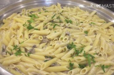 MUSHROOM PASTA RECIPE (QUICK & EASY) HOW TO MAKE MUSHROOM PASTA ( CREAMY & DELICIOUS - PENNE PASTA)