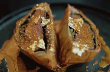 24K Gold Beef Wellington Cavalli Style...