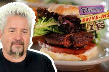 Burger Made Entirely of BACON on #DDD with Guy Fieri | Food Network
