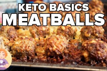 Basic Keto Recipes: How to make Italian Meatballs without breadcrumbs - Keto Meal Prep