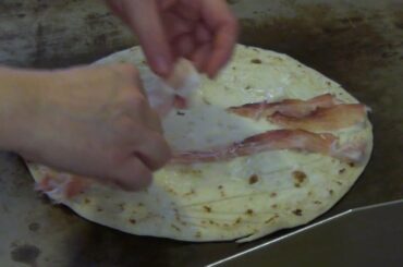 Italian Street Food. Preparing the Original Piadina From Rimini. Seen in Turin