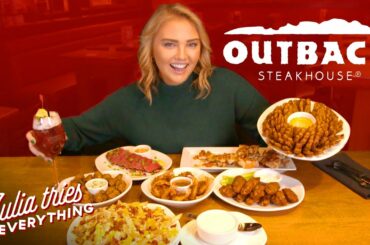 Trying ALL Of The Most Popular Menu Items At Outback Steakhouse