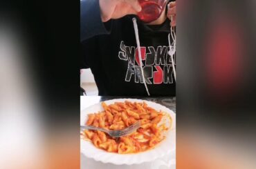 ASMR REAL ITALIAN FOOD / PASTA ARRABBIATA AND CORDON BLEU