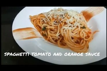 How to make spaghetti tomato and orange sauce | Italian recipe | sweet bite recipe |