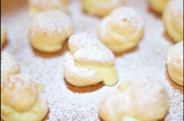 Custard Filled Cream Puffs Recipe - How to Cook Real Italian Food from my Italian Kitchen