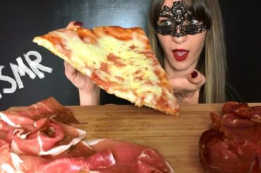 ASMR MUKBANG PIZZA MARGHERITA NAPOLETANA & RAW HAM *Jamon* (Eating Sounds) NO TALKING