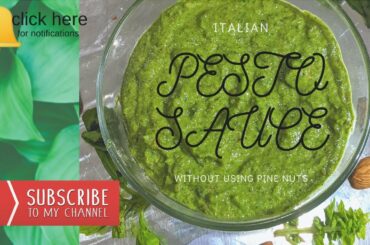 Italian Pesto sauce without using Pine nuts #IWEANDTHEBABY #Pestosauce