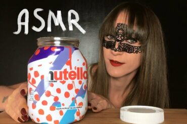 ASMR NUTELLA EATING SOUNDS (Ferrero Hazelnut Spread) Mukbang NO TALKING