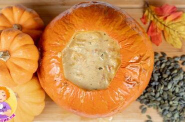 How to Make Pumpkin Soup KETO Recipe 🎃 Traditional Italian Recipe with Speck and Asiago Cheese