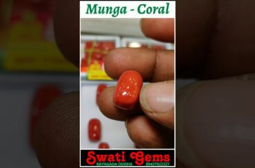 10 to 25 Rati TOP QUALITY ITALIAN RED CORAL - MUNGA - POLA 🌟 LOOKING FOR THE #BEST 📞 9437022327