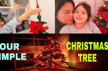 Filipina life in Italy: OUR SIMPLE CHRISTMAS TREE + COOKING PANCAKE/HOTCAKE WITH BUNSO
