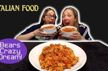 Italian Food Mukbang | NFL Week 13 Review + Bears Crazy Dream
