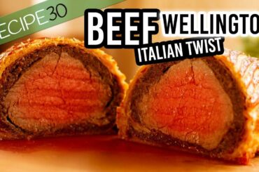 Beef wellington recipe with an Italian twist