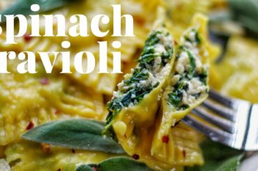 VEGAN SPINACH RAVIOLI - FUN HOLIDAY RECIPE [NO SPECIAL EQUIPMENT USED] | PLANTIFULLY BASED