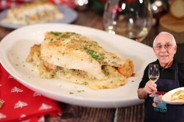 Stuffed Flounder with Scallops and Shrimp Recipe