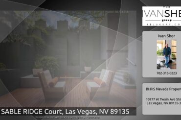 7 SABLE RIDGE Court, Las Vegas, NV 89135