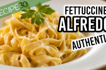 Authentic Fettuccine Alfredo only 3 ingredients