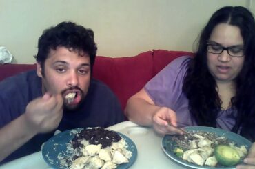 MUKBANG/EATING SHOW: Italian Herb Chicken, White Rice, Black Beans & Avocado