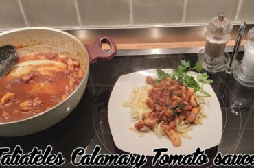 Taliateles Calamary Tomato sauce  Italiano Cucine || Traditional  Italian Culinary