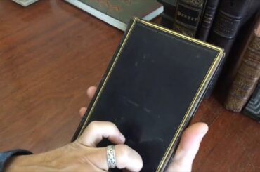 Letters from Italy 1845 J.T. Headley author signed fine rare leather book