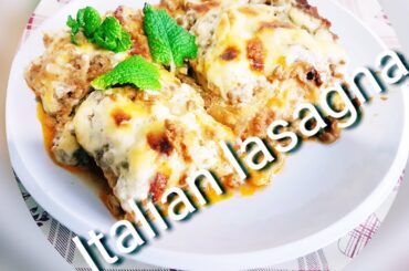 ইটালিয়ান লাজানিয়া রেসিপি।। Italian lasagna recipe ...সহজ ভাবে পারফেক্ট রেসিপি।।
