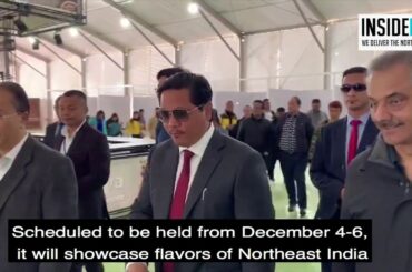 Meghalaya CM Conrad Sangma Inspects Venue for ‘Northeast Food Show’