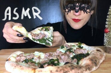 ASMR PIZZA NAPOLETANA WITH SALSICCIA & FRIARIELLI (Eating Sounds) Mukbang
