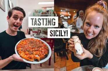 Delicious Sicilian PIZZA and CANNOLI! + Sicily Villa Tour & Exploring Erice 😍 (Italy)