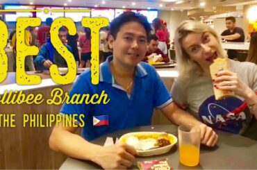 Best Branch of Jollibee in the Philippines - Glorietta 4 Makati | Bistek Burger | Ube Pie