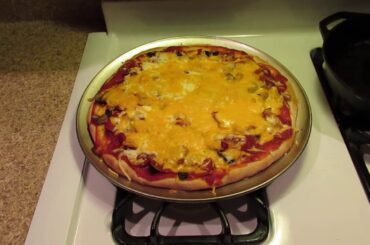 pizza ready to eat. it was SO GOOD!!