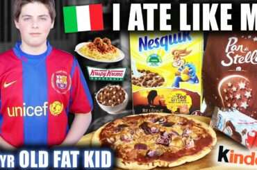 I ate like my 14yr old FAT kid for a day | Full day of eating ITALIAN food