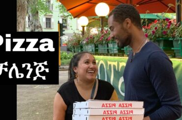 Pizza eating couple challenge AshMela || Ashruka and Melanie