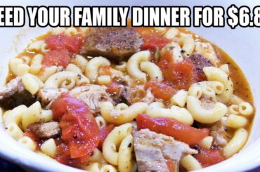 Feed Your Family Dinner for $6.87 - Pork Ragu with Macaroni - The Wolfe Pit