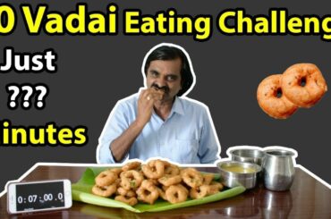 50 VADAI EATING CHALLENGE | Tamil Food Challenge | மெது வடை சாப்பிடும் போட்டி | Saapattu Raman |
