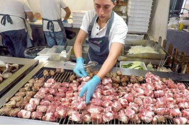 Pork and Cheese Skewers, Grilled Octopus, Fried Pizza and More. Italy Street Food