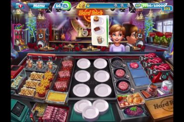 【Cooking Fever】Hard Rock Cafe_Level 20-25 (3 Stars)